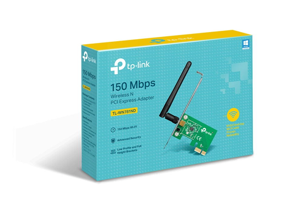 Tarjeta de Red Inalámbrica PCI Express TP-Link TL-WN781ND 150Mbps