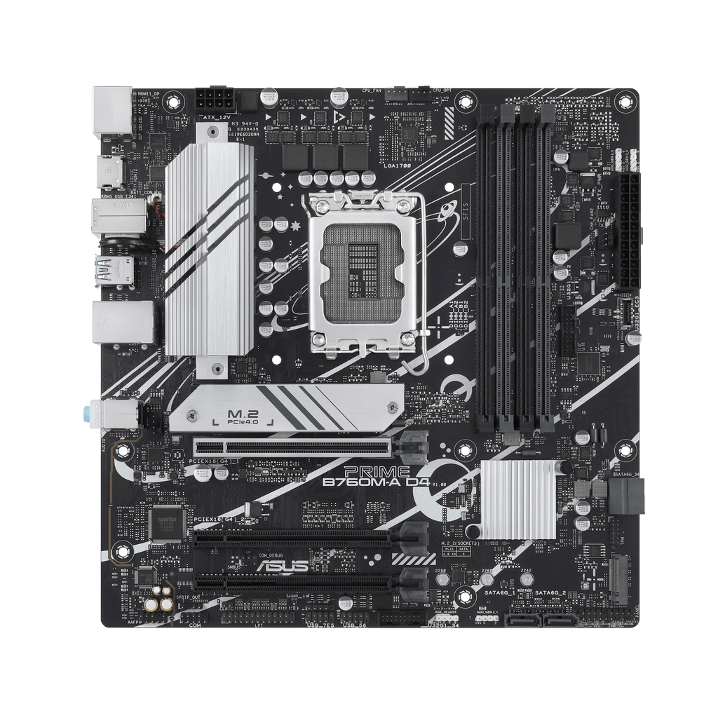 Tarjeta Madre Micro ATX LGA 1700 ASUS PRIME B760M-A D4 DDR4 3200MHz