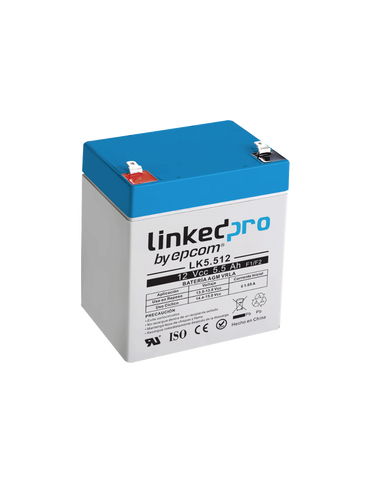 Batería 12V 5Ah LinkedPro LK5.512 para Alarmas y CCTV