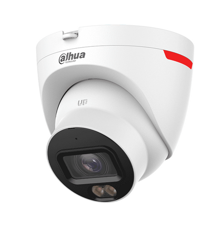 Cámara IP Domo DAHUA 4MP WizColor PoE con Micrófono y Visión Nocturna 30m