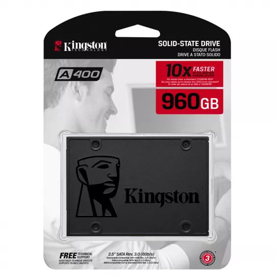 Unidad SSD Kingston A400 960GB SATA III 2.5" SA400S37/960G