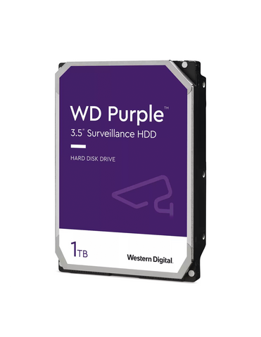 Disco Duro WD Purple 1TB WD11PURZ 3.5" SATA III 5400RPM 64MB para Videovigilancia